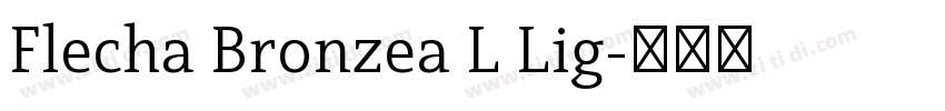 Flecha Bronzea L Lig字体转换